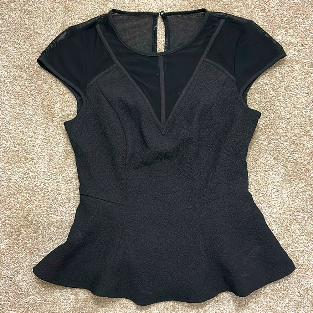 Guess Peplum Black Top